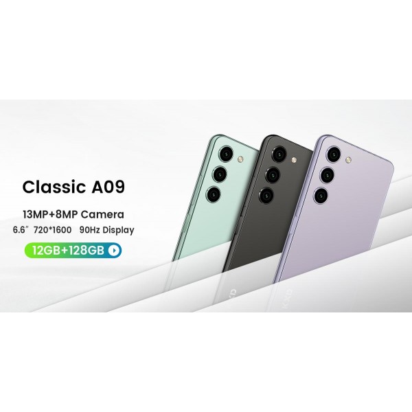 KXD smartphone Classic A09, 6.6", 4/128GB, 4000mAh, μαύρο