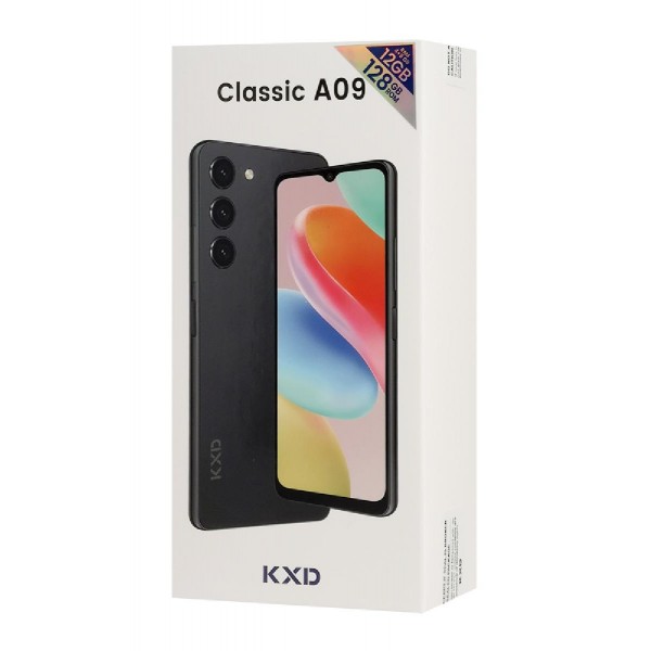 KXD smartphone Classic A09, 6.6", 4/128GB, 4000mAh, μαύρο