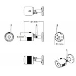 LONGSE IP κάμερα LBH30FG400W, WiFi, 2.8mm, 1/3" CMOS, 4MP, SD, IP67