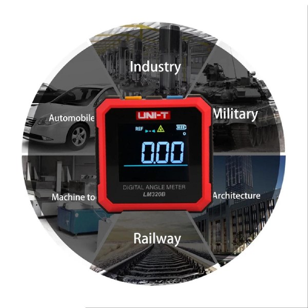 UNI-T ψηφιακό γωνιόμετρο laser LM320B, 4x90°, μαγνητικό σώμα