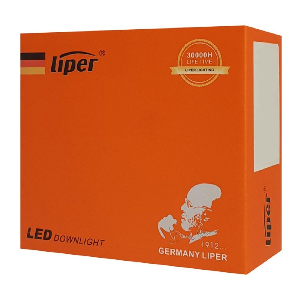 LIPER LED φωτιστικό LP-COB7B, 7W, χωνευτό, 4000K, Φ9.8, λευκό