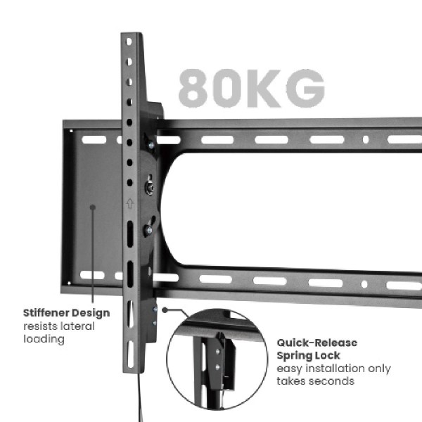 BRATECK επιτοίχια βάση LP73-48T για οθόνη 43"-90", 80kg