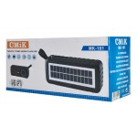 CMIK φορητό ραδιόφωνο & ηχείο MK-101-RD, ηλιακό, BT/USB/TF/AUX, μαύρο