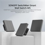 SONOFF smart διακόπτης M5-1C-86, μονός, WiFi, γκρι