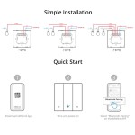 SONOFF smart διακόπτης M5-3C-86, τριπλός, WiFi, γκρι