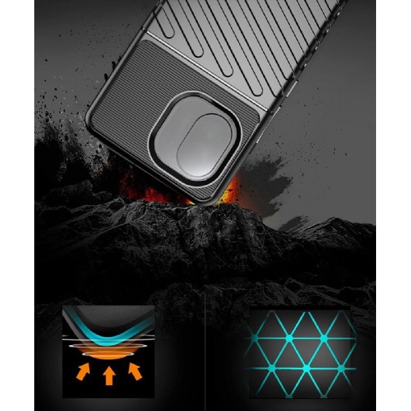 POWERTECH Θήκη Thunder MOB-1831 για iPhone 14, μαύρη