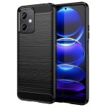 POWERTECH θήκη Carbon MOB-1848 για Xiaomi Note 12 5G/Poco X5, μαύρη