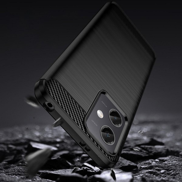 POWERTECH θήκη Carbon MOB-1848 για Xiaomi Note 12 5G/Poco X5, μαύρη