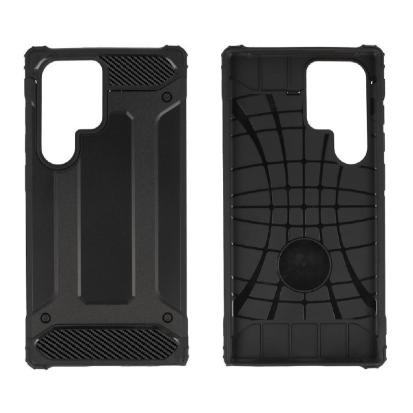 POWERTECH θήκη Armor Carbon MOB-1965 για Samsung Galaxy S24 Ultra, μαύρη