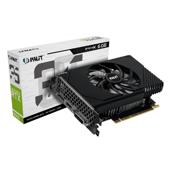 PALIT VGA GeForce RTX 3050 StormX NE63050018JE-1070F, 6GB GDDR6, 96bit