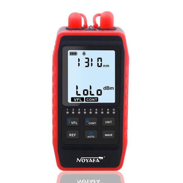 NOYAFA tester καλωδίων οπτικής ίνας NF-908L, 850-1625nm, -60~8dBm