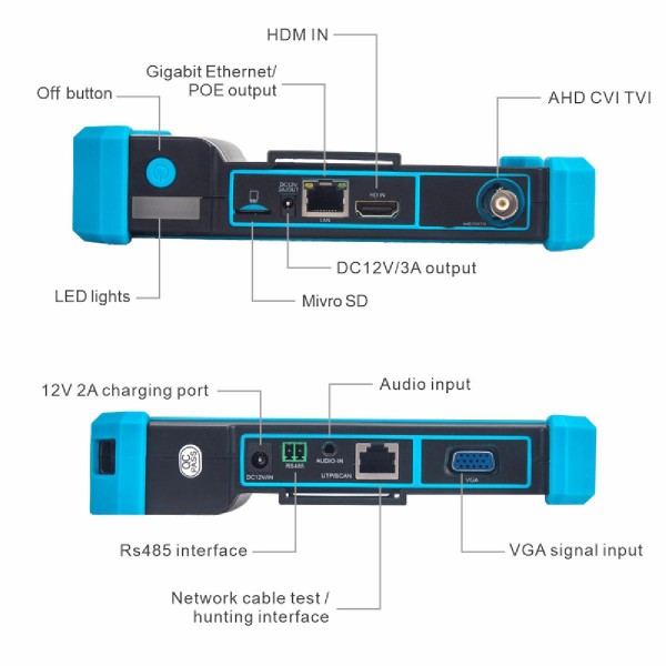 NOYAFA CCTV & IP tester NF-IPC715, 8MP CVI/TVI/AHD