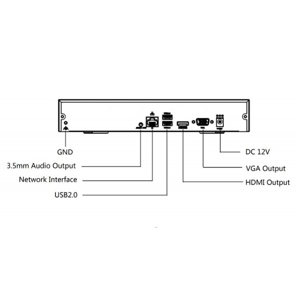 UNIARCH NVR καταγραφικό NVR-110E2, H.265/H.264, 8MP, 10 κανάλια