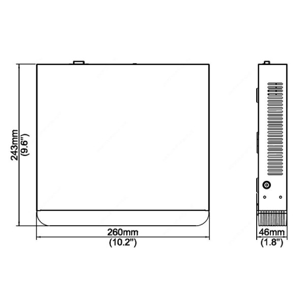 UNIARCH NVR καταγραφικό NVR-110E2, H.265/H.264, 8MP, 10 κανάλια