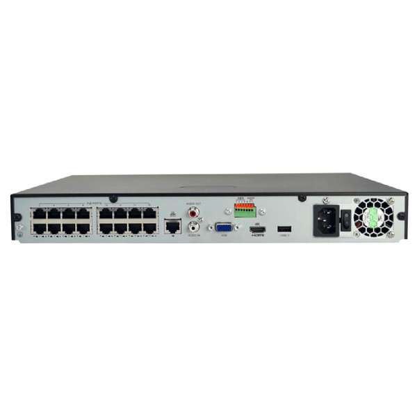 UNIARCH NVR καταγραφικό NVR-216S2-P16, H.265/H.264, 8MP, 16 κανάλια PoE