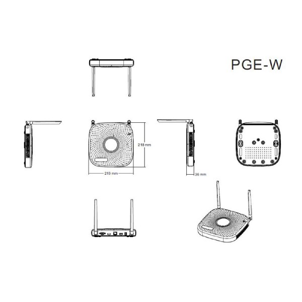 LONGSE NVR υβριδικό καταγραφικό NVR2108PGEW WiFi, H.265/H.264, 8 κανάλια