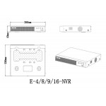 LONGSE NVR καταγραφικό NVR3009E1, 4K, H.265/H.264, 9 κανάλια