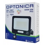 OPTONICA LED προβολέας 15857 με αισθητήρα κίνησης, 50W, 6000K, IP65