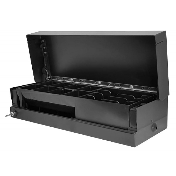 Used συρτάρι ταμειακής P2-DRAWER τύπου flip-top, αποσπώμενο, μεταλλικό