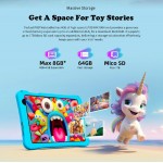 TECLAST tablet P85T Kids, 8" HD, 4/64GB, Android 13, 5000mAh, ροζ