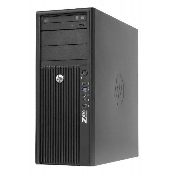 HP Workstation Z420, Refurbished Grade A Repainted, E5-1620, 16GB, 500GB HDD, AMD FirePro W2100, DVD, FreeDOS