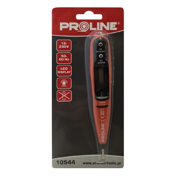 PROLINE ανιχνευτής τάσης 10544 με εύρος μέτρησης 12-250V, 50-500Hz, 16cm