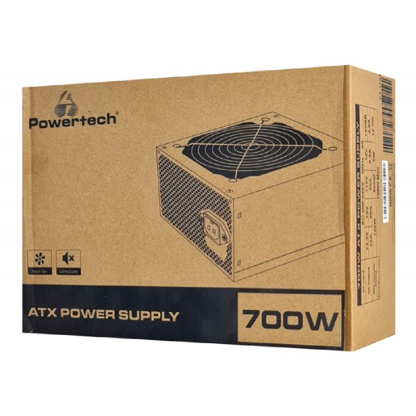 POWERTECH τροφοδοτικό για PC PT-1169, 700W, ATX, 140mm Fan