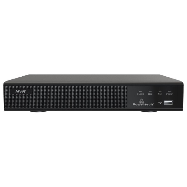 POWERTECH NVR καταγραφικό με 4 κάμερες PT-1233, 4K, 4MP, 9 κανάλια