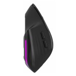 POWERTECH ασύρματο gaming ποντίκι PT-1253, 2.4GHz & Bluetooth, 1600DPI, 650mAh, RGB, μαύρο