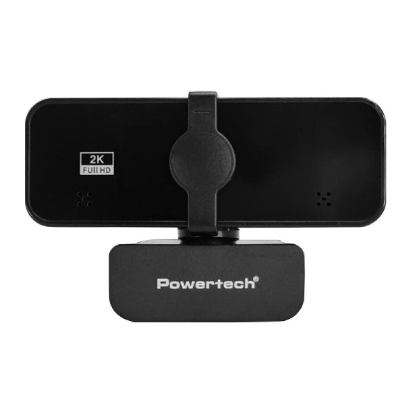 POWERTECH web camera PT-1291, 5MP, 2K Quad HD, αυτόματη εστίαση, 1.5m, μαύρη