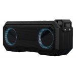 POWERTECH φορητό ηχείο & power bank PT-988 16W RMS, FM, RGB, IPX7, μαύρο