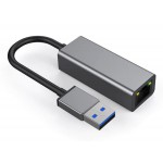 POWERTECH αντάπτορας USB σε RJ45 PTH-082, 10M/100M/1000M/2.5G, γκρι