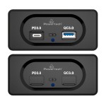 POWERTECH πρίζα USB για σκάφη & οχήματα PTL-008, USB & USB-C, 36W