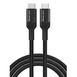 POWERTECH καλώδιο USB-C PTR-0140, PD 240W 5A, copper, 1m, μαύρο