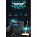 QUICK σταθμός κόλλησης QUICK715, κολλητήρι/πιστόλι αέρα, 760W, 100~450°C