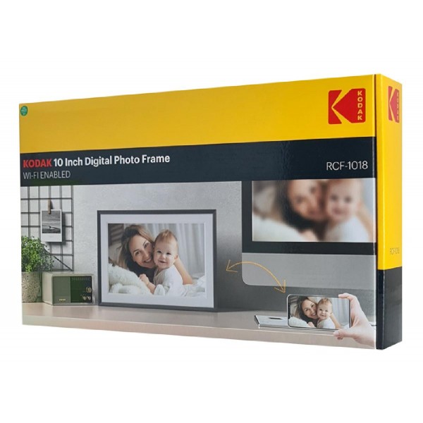 KODAK ψηφιακή κορνίζα RCF-1018 με 10.1" οθόνη αφής, 1+32GB, Wi-Fi, μαύρη