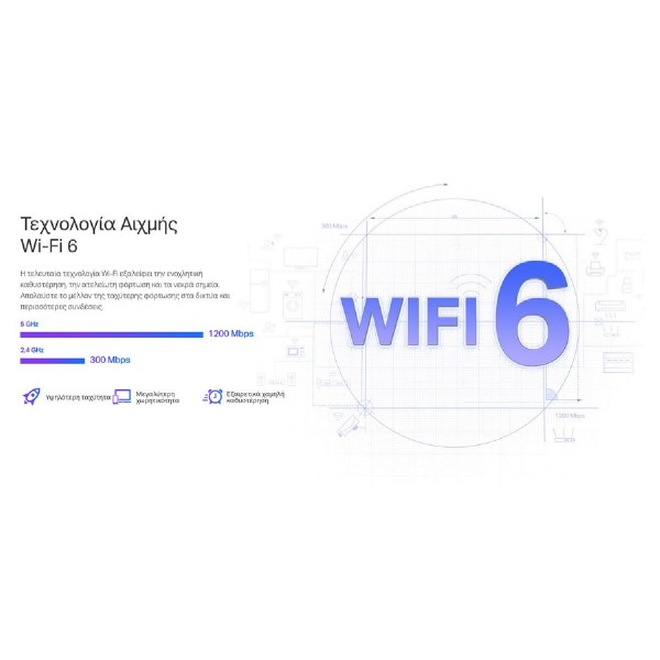 TP-LINK WiFi 6 range extender RE505X, AX1500 dual-band