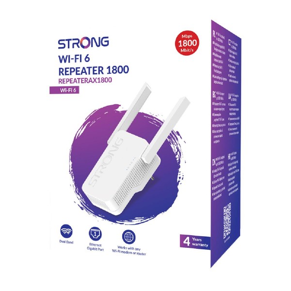 STRONG WiFi Extender REPEATERAX1800, WiFi 6, 1800Mbps