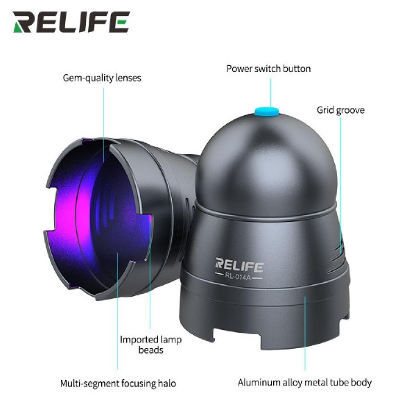 RELIFE UV λάμπα RL-014A για στέγνωμα κόλλας UV, USB, 10W