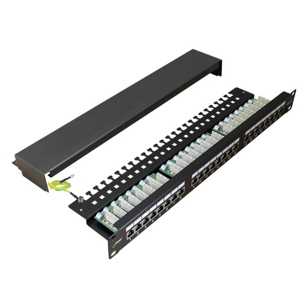 PULSAR patch panel για rack RP-F24V6, 24-port, FTP Cat 6, 1U