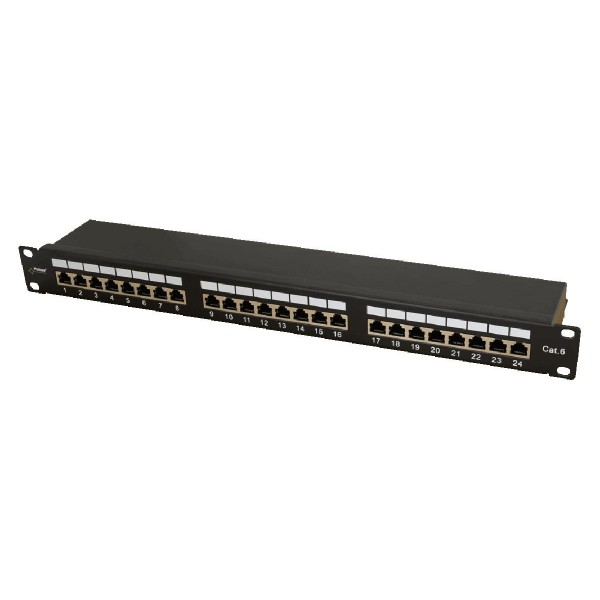 PULSAR patch panel για rack RP-F24V6, 24-port, FTP Cat 6, 1U