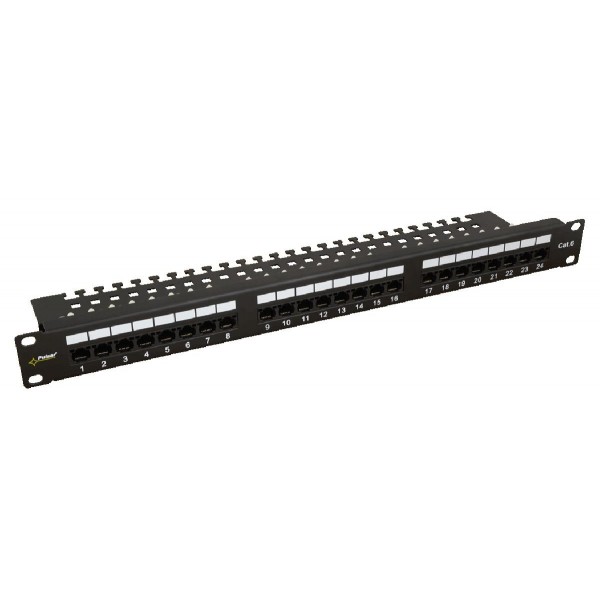 PULSAR patch panel για rack RP-U24V6, 24-port, UTP Cat 6, 1U