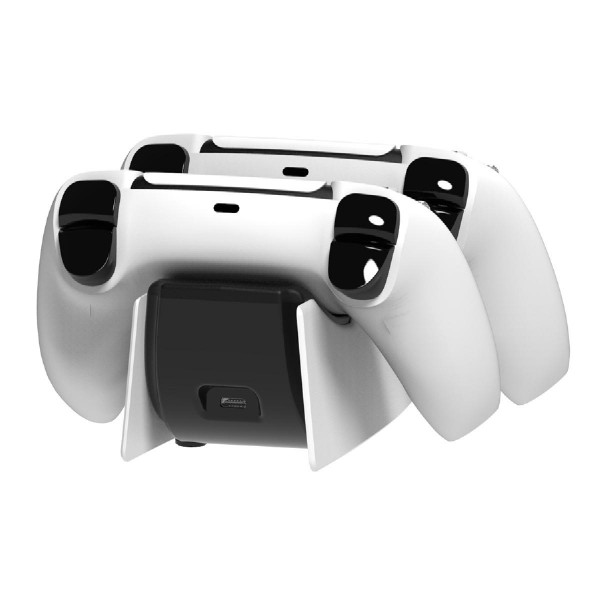 ROAR βάση φόρτισης gamepad RR-0020 για 2x PS5 DualSense, λευκή