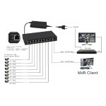 PULSAR PoE Ethernet Switch S108-90W, 10x ports 10/100Mb/s