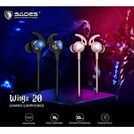 SADES gaming earphones Wings 20, 12mm, 3.5mm, 1.2m, ροζ