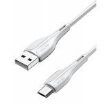 USAMS καλώδιο Micro USB σε USB US-SJ373, 2A, 1m, λευκό