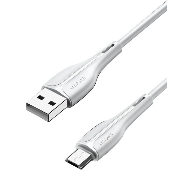 USAMS καλώδιο Micro USB σε USB US-SJ373, 2A, 1m, λευκό