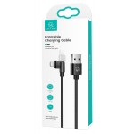 USAMS καλώδιο Lightning σε USB US-SJ476, περιστρεφόμενο, 2.1A, 1m, μαύρο