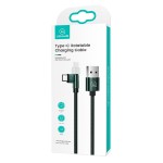 USAMS καλώδιο USB-C σε USB SJ477, περιστρεφόμενο βύσμα, 2A, 1m, πράσινο