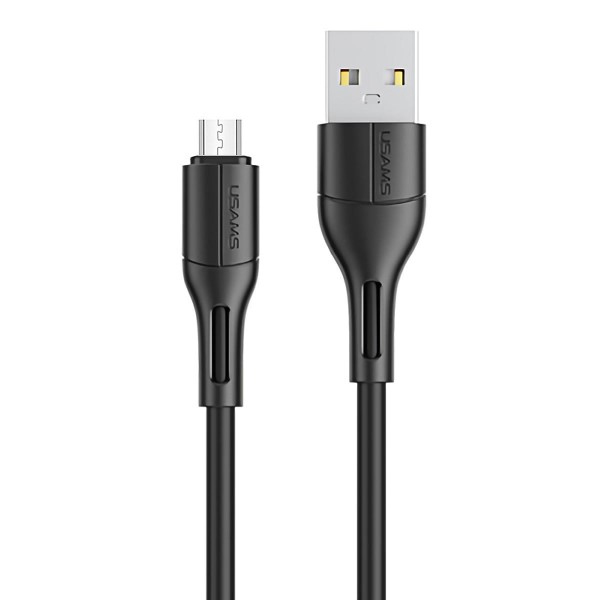 USAMS καλώδιο Micro USB σε USB US-SJ502, 2A, 1m, μαύρο